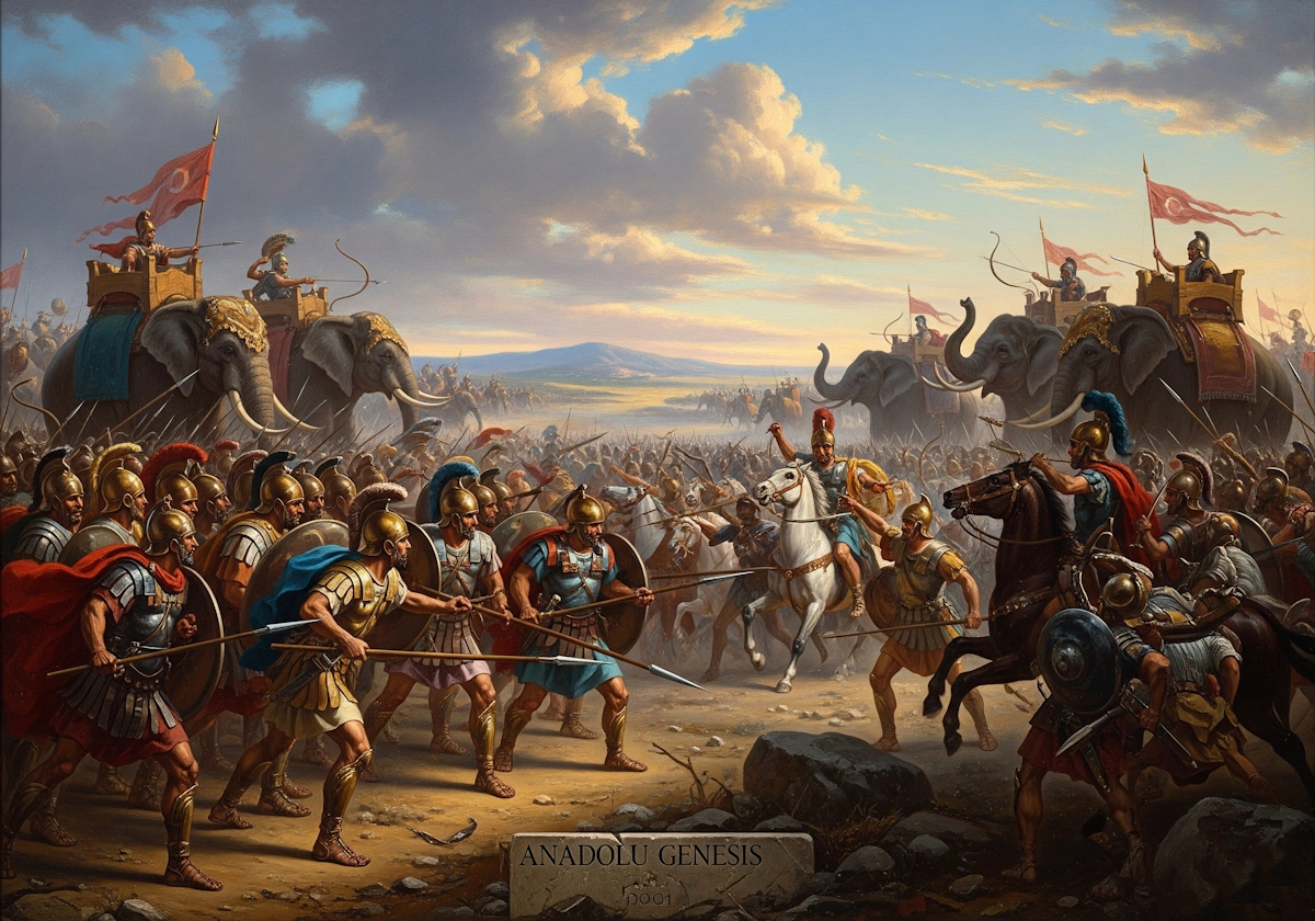 Ipsos Savaşı’nın tarihi, mitleri ve gizemleri! Resmi gerçekler ve spekülatif iddialarla dolu bu belgesel, Helenistik dünyanın dönüm noktasını aralıyor.