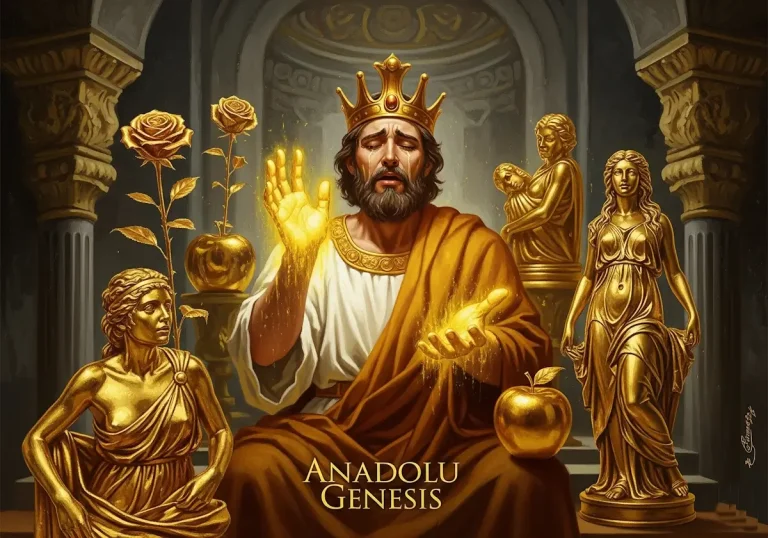 Kral Midas’ın altın dokunuş efsanesi! Mitler, simya sırları ve Pactolus Nehri’nin gizemleriyle dolu bu belgesel, Frigya’nın tarihini aralıyor.