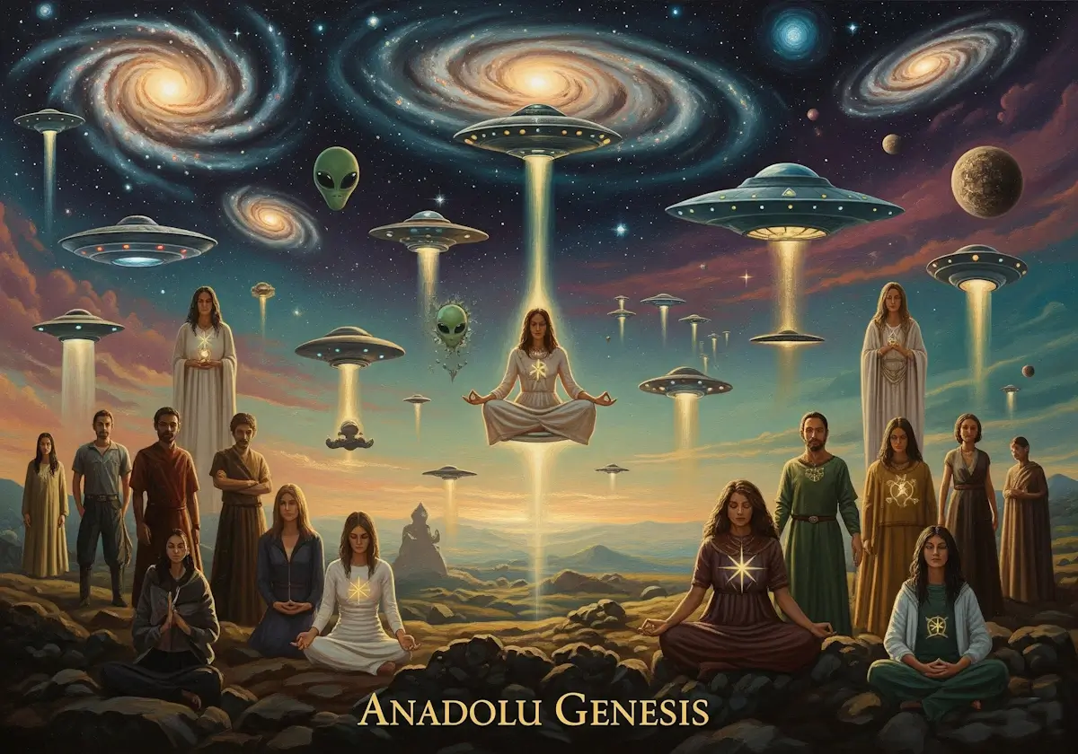 UFO dinlerinin doğuşu, Raelian ve Aetherius Society örnekleri, bilimsel yaklaşımlar ve popüler kültürdeki etkilerini keşfedin.